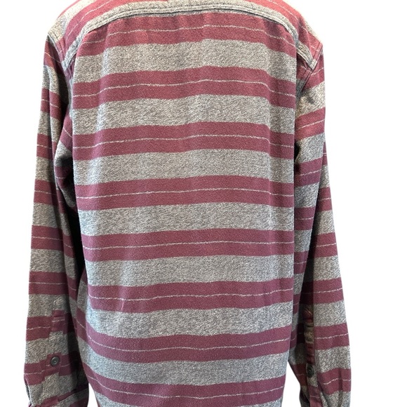 Patagonia Striped Button-Up Shirt in Red and Gray - Picture 4 of 6